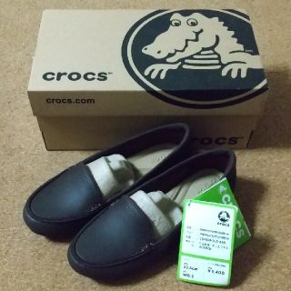 クロックス(crocs)の【ともちゃん様専用】☆cross ブラウン ローファー 22.5 w6.5(ローファー/革靴)