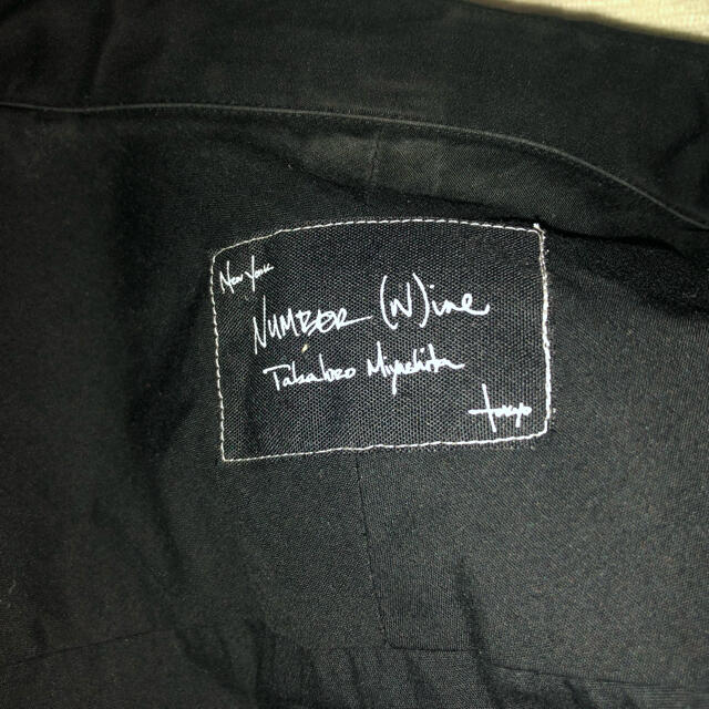 NUMBER (N)INE(ナンバーナイン)の【最終値下げ】ナンバーナイン　黒ロングシャツ メンズのトップス(シャツ)の商品写真