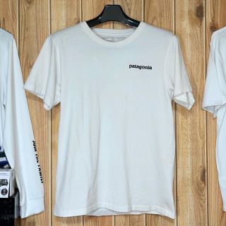 パタゴニア(patagonia)のpatagonia パタゴニア Tシャツ　白　L サイズ(Tシャツ(半袖/袖なし))