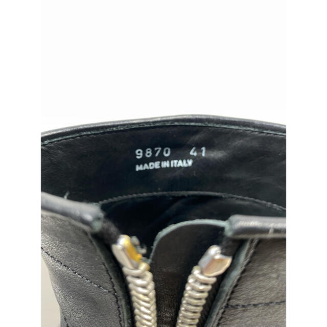 Rick Owens(リックオウエンス)の希少 レア 新古 RICK OWENS ウェッジ ヒールブーツ ブラック 41 メンズの靴/シューズ(ブーツ)の商品写真