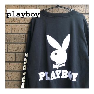 プレイボーイ(PLAYBOY)の《PLAYBOY》プレイボーイ バックロゴ スウェット 黒(スウェット)