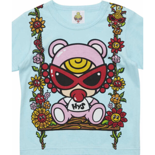 HYSTERIC MINI(ヒステリックミニ)の新品・タグ付き　テディ♪ヒスミニ半袖BIGTシャツ&ブルマの2点セット♪ キッズ/ベビー/マタニティのベビー服(~85cm)(Ｔシャツ)の商品写真