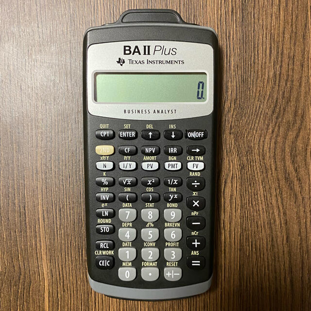 金融電卓(CFA指定)　Texas　II　Plus　Instruments　BA　オフィス用品一般