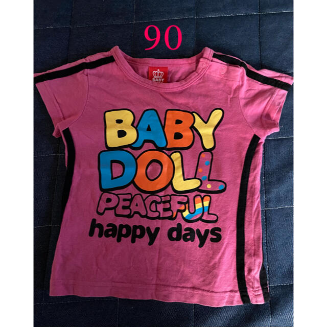 BABYDOLL(ベビードール)のベビードール 半袖 Tシャツ 90 キッズ/ベビー/マタニティのキッズ服女の子用(90cm~)(Tシャツ/カットソー)の商品写真