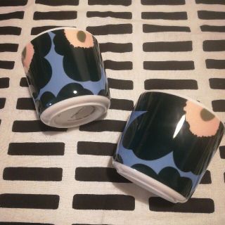 マリメッコ(marimekko)の【専用】マリメッコ　ラテマグ　2個 　ブルー　ウニッコ(食器)