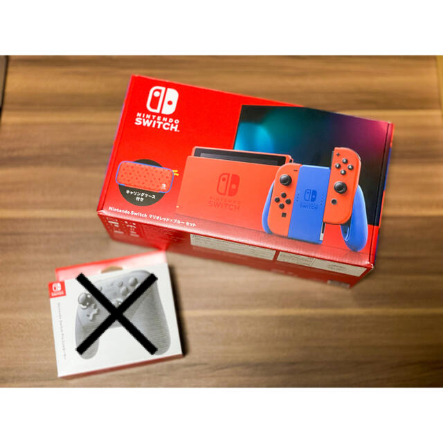 【美品】Nintendo Switch 本体 マリオレッド×ブルー