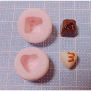 シリコン型☆ミニチュア·チョコレートセット(各種パーツ)