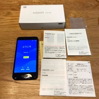 アクオス(AQUOS)の美品　アクオス　shv40 ベルベットブラック(スマートフォン本体)