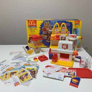 マクドナルド(マクドナルド)の希少☆レア☆ビンテージ　マクドナルドハンバーガー屋さんセット#人気トリオセット(知育玩具)