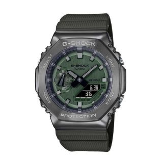 ジーショック(G-SHOCK)の【新品未使用】 G-SHOCK GM-2100B-3AJF カシオーク　グリーン(腕時計(アナログ))