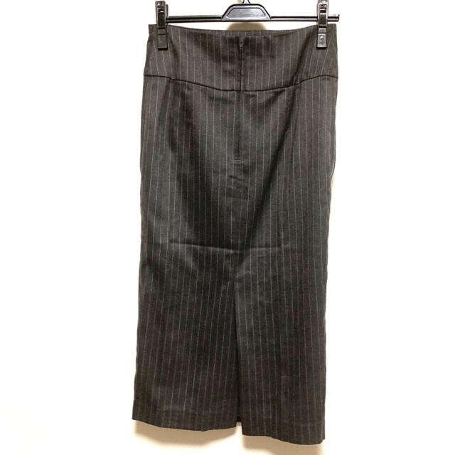 ドゥーアルシーヴ　ストライプロングタイトスカート　グレー レディースのスカート(ロングスカート)の商品写真
