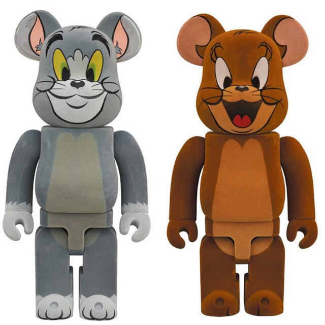 MEDICOM TOY(メディコムトイ)のBE@RBRICK TOM AND JERRY　1000%　2体セット　 エンタメ/ホビーのおもちゃ/ぬいぐるみ(キャラクターグッズ)の商品写真