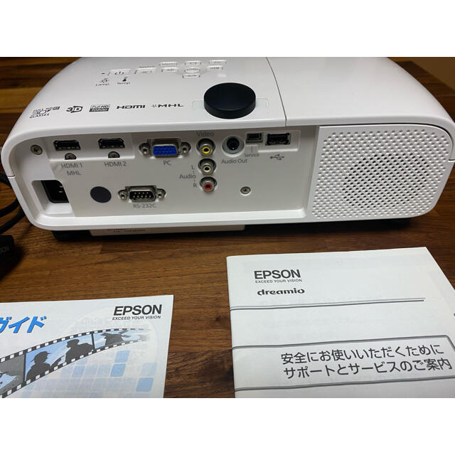EPSON(エプソン)のEPSON EH-TW5200 & 3Dメガネ　ELPG03 スマホ/家電/カメラのテレビ/映像機器(プロジェクター)の商品写真