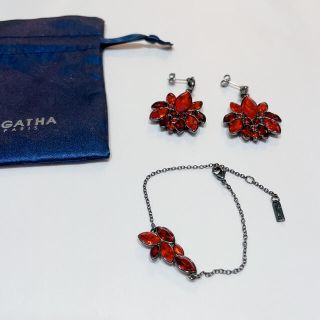 アガタ(AGATHA)のブレスレット、ピアス2点セット（定価3万円越え）(ピアス)