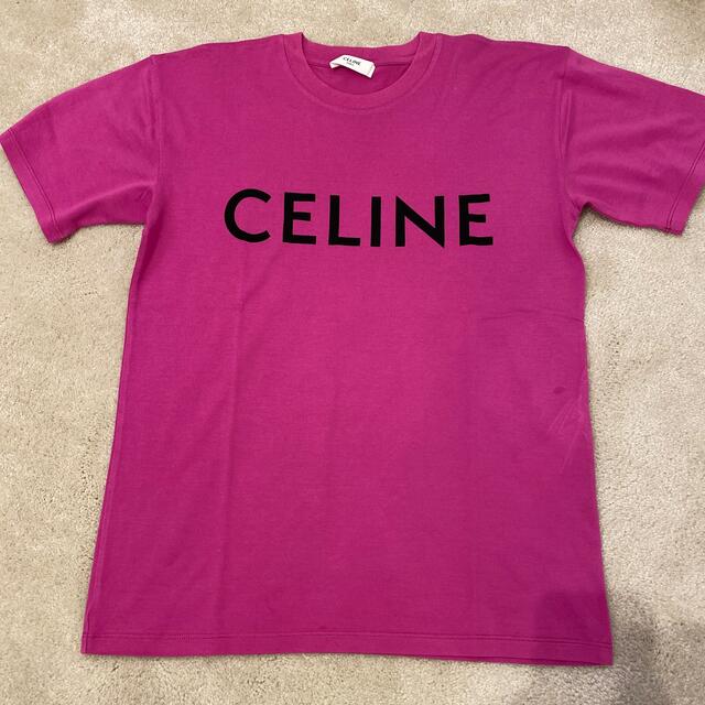 celine(セリーヌ)のセリーヌ　Tシャツ　ピンク レディースのトップス(Tシャツ(半袖/袖なし))の商品写真