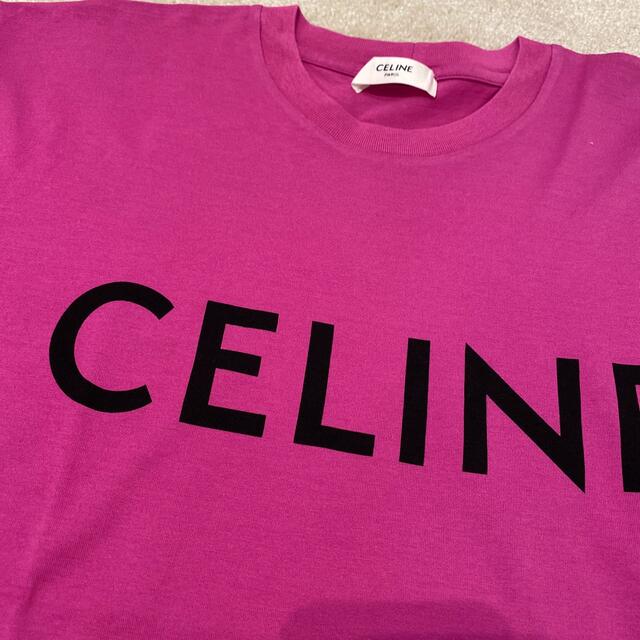 celine(セリーヌ)のセリーヌ　Tシャツ　ピンク レディースのトップス(Tシャツ(半袖/袖なし))の商品写真