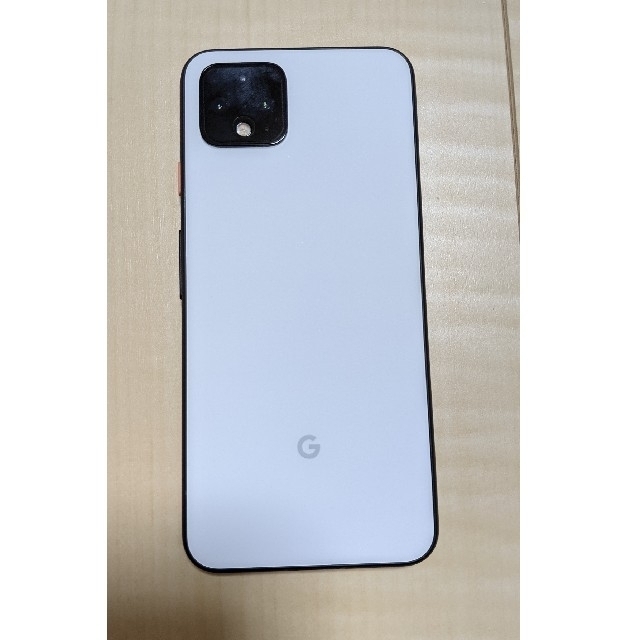 Google Pixel(グーグルピクセル)のGoogle Pixel4 64GB White　美品　わけあり スマホ/家電/カメラのスマートフォン/携帯電話(スマートフォン本体)の商品写真