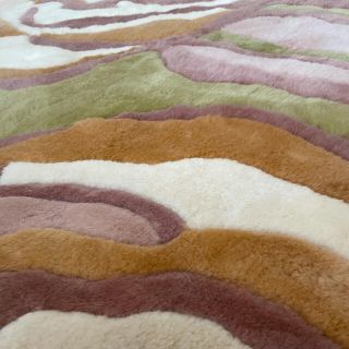 【超美品】京都西川 ムートンラグ カーペット 3畳 200×250の通販