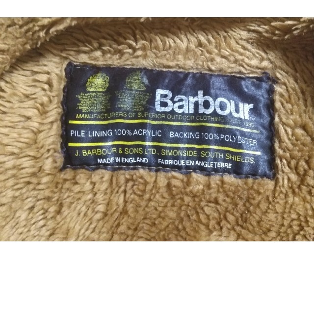 美品 バブアー 2クレスト barbour ライニング C38/97cm M相当ジャケット/アウター