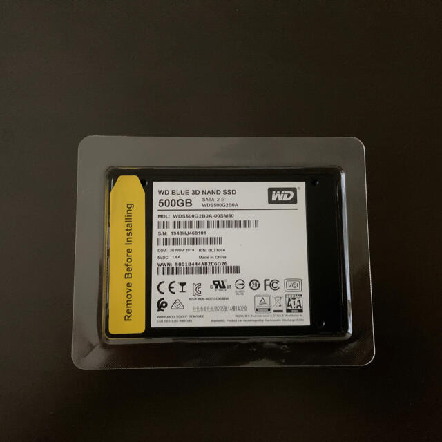 SSD 500GB（WD BLUE 3D NAND SSD） 1