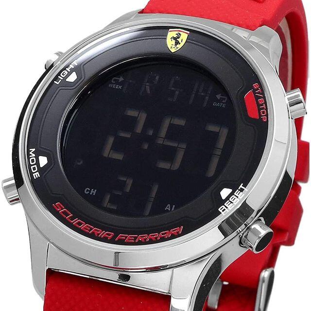 新品 Scuderia Ferrari デジタル 腕時計 0830757