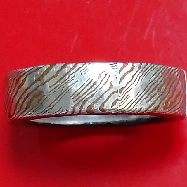 Suman Dhakhwa（スーマンダックワ) 木目金ダイヤカットリング 8.5 メンズのアクセサリー(リング(指輪))の商品写真