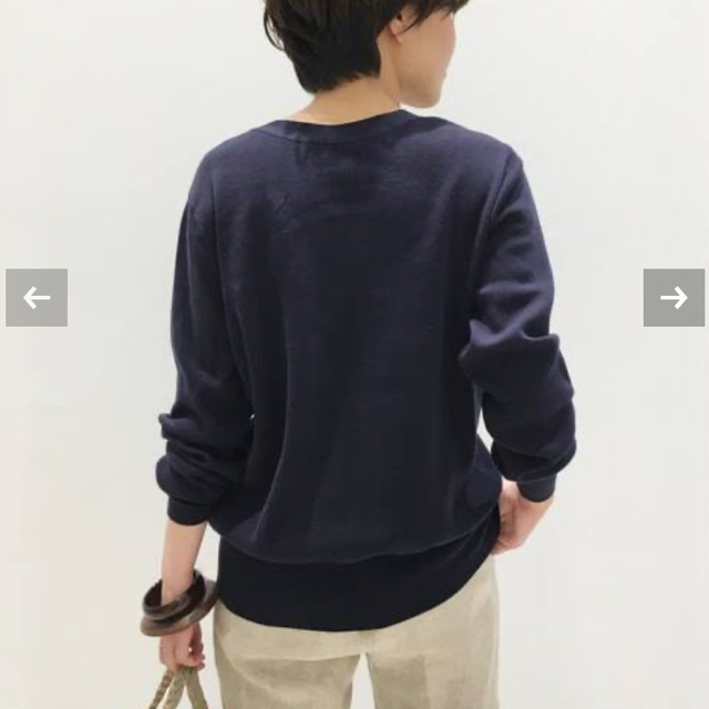 L'Appartement DEUXIEME CLASSE(アパルトモンドゥーズィエムクラス)のアパルトモン　Silk CTN 2Way カーディガン　 レディースのトップス(カーディガン)の商品写真