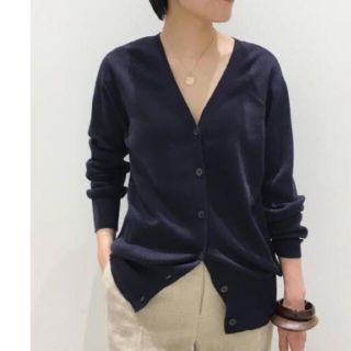 アパルトモンドゥーズィエムクラス(L'Appartement DEUXIEME CLASSE)のアパルトモン　Silk CTN 2Way カーディガン　(カーディガン)