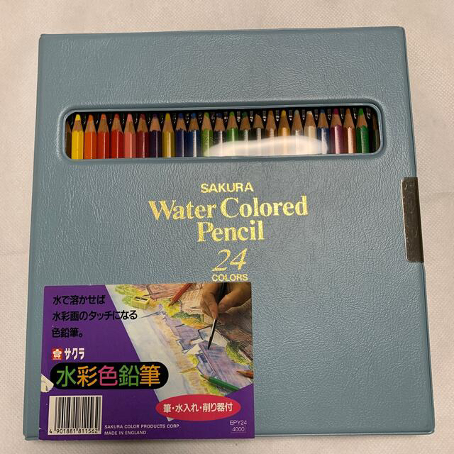 色: 24色セットサクラクレパス 水彩色鉛筆 24色 EPY24