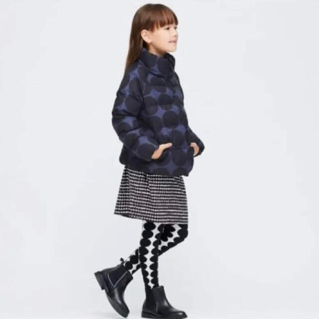 marimekko(マリメッコ)の新品未使用タグ付きUNIQLO×MARIMEKKO海外限定ダウンジャケット120 キッズ/ベビー/マタニティのキッズ服女の子用(90cm~)(ジャケット/上着)の商品写真