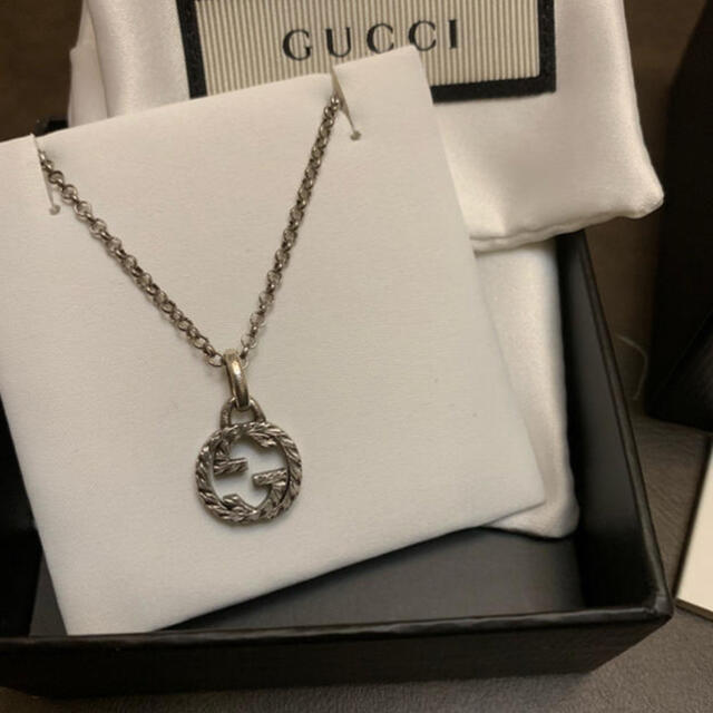 Gucci(グッチ)の美品】GUCCI インターロッキングG ネックレス　 メンズのアクセサリー(ネックレス)の商品写真