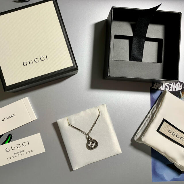 Gucci(グッチ)の美品】GUCCI インターロッキングG ネックレス　 メンズのアクセサリー(ネックレス)の商品写真