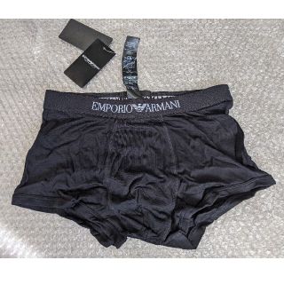 エンポリオアルマーニ(Emporio Armani)のエンポリオアルマーニ  トランクス 黒 新品 タグ付 日本サイズＭ程度(ボクサーパンツ)