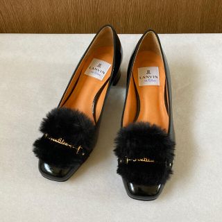 ランバンオンブルー(LANVIN en Bleu)のランバンオンブルー ファーパンプス(ハイヒール/パンプス)