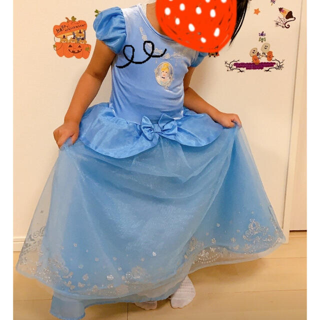 Disney(ディズニー)のプリンセス：シンデレラドレス 120cm ハロウィン キッズ/ベビー/マタニティのキッズ服女の子用(90cm~)(ワンピース)の商品写真