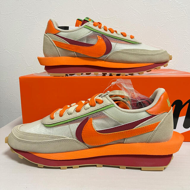 NIKE(ナイキ)の27.5 CLOT SACAI NIKE WAFFLE ORANGE BLAZE メンズの靴/シューズ(スニーカー)の商品写真