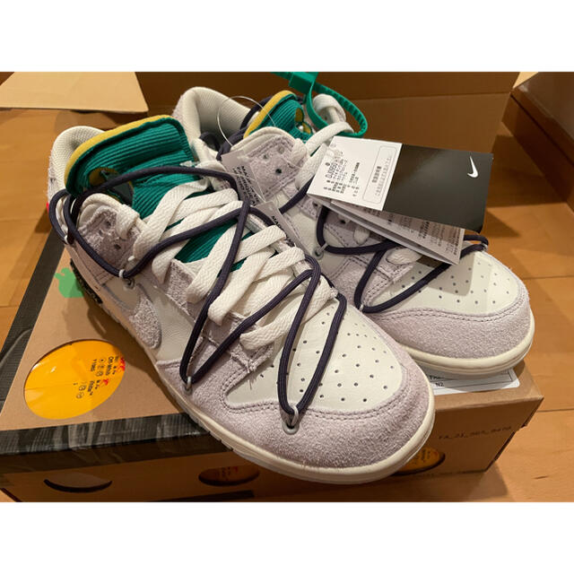 靴/シューズNike Off-White DUNK LOW No.20 26.5cm