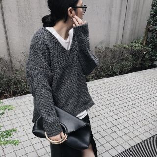 シェルターオリジナル(Shel'tter ORIGINAL)のRIM.ARK Vneck relax knit tops(ニット/セーター)