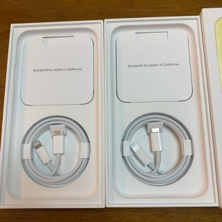 Apple純正　USBーC-Lightningケーブル4本(バッテリー/充電器)