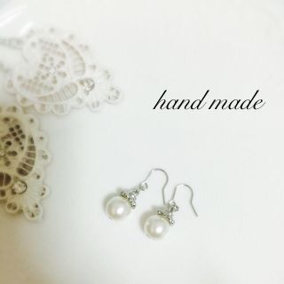 パールピアス シルバー(ピアス)