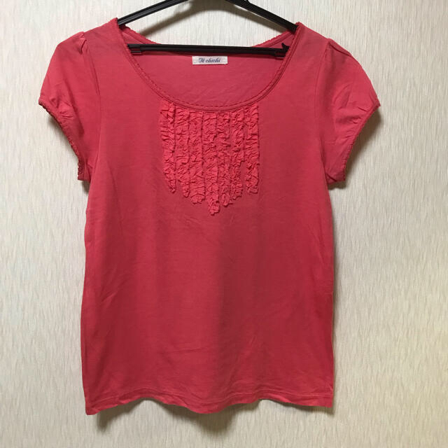 Techichi(テチチ)のピンクの可愛いTシャツ❤︎USED レディースのトップス(Tシャツ(半袖/袖なし))の商品写真
