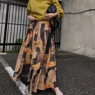 アメリヴィンテージ(Ameri VINTAGE)のAMERI VINTAGE EMILIE TUCK FLARED SKIRT(ロングスカート)