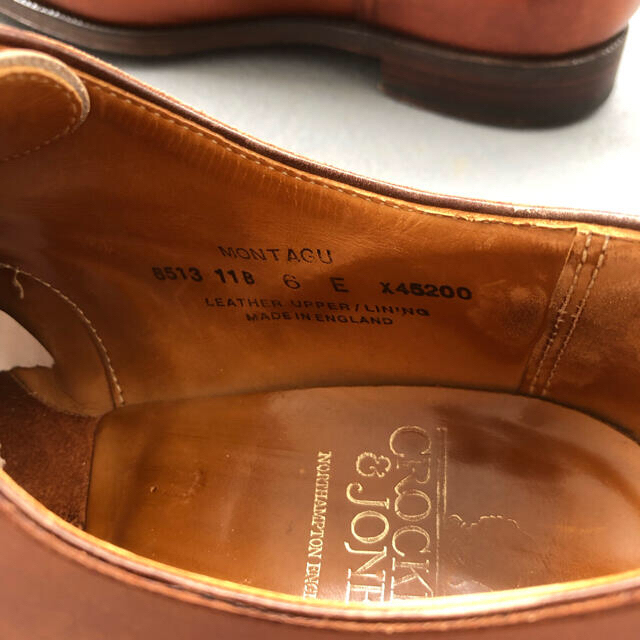 Crockett&Jones(クロケットアンドジョーンズ)のCrockett&Jones MONTAGU 6E Uチップ　ブラウン メンズの靴/シューズ(ドレス/ビジネス)の商品写真