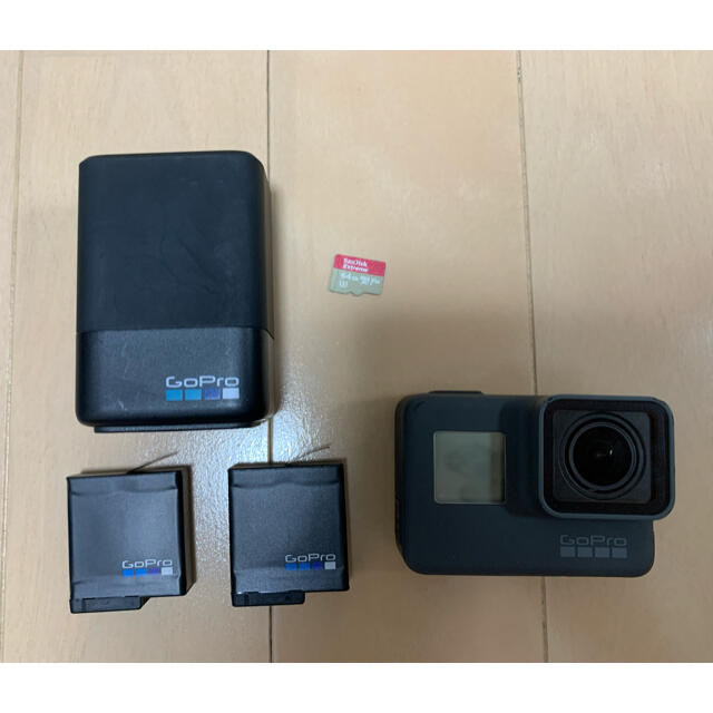 GoPro HERO5 【セット】充電器、予備バッテリー、SDカードあり 【 開梱