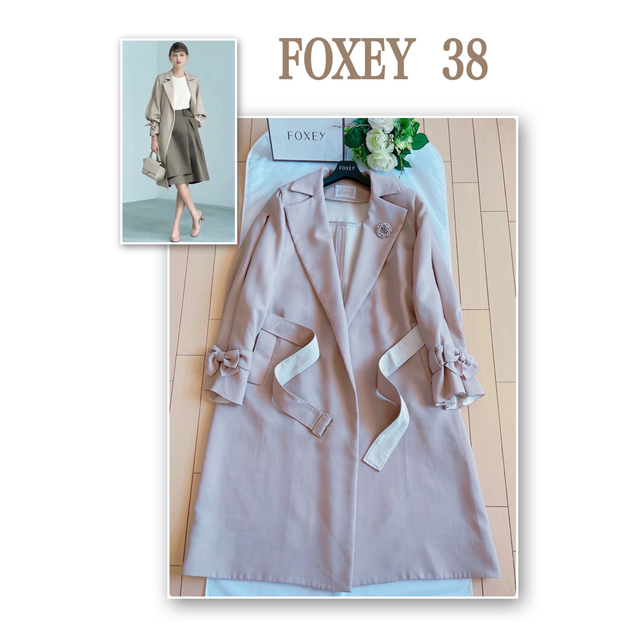 FOXEY RAINY LONG \u0026SHORT中綿コート希少38極美品rene