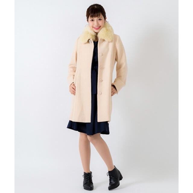 【新品タグ付】Rew de Rew☆フォックスファーラメ入りロングコート