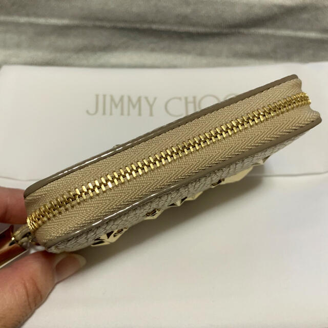 JIMMY CHOO - 未使用 ジミーチュウ コインケース NELLIE GOLD JIMMY CHOO - 未使用 ジミーチュウ コインケース NELLIE GOLD