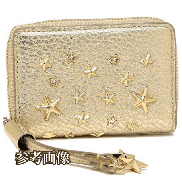 JIMMY CHOO - 未使用 ジミーチュウ コインケース NELLIE GOLD JIMMY CHOO - 未使用 ジミーチュウ コインケース NELLIE GOLD