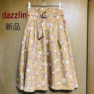 ダズリン(dazzlin)の新品　dazzlin  ダズリン　花柄スカート(ひざ丈スカート)