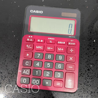 カシオ(CASIO)のCASIO : 電卓 計算機 ピンク(オフィス用品一般)